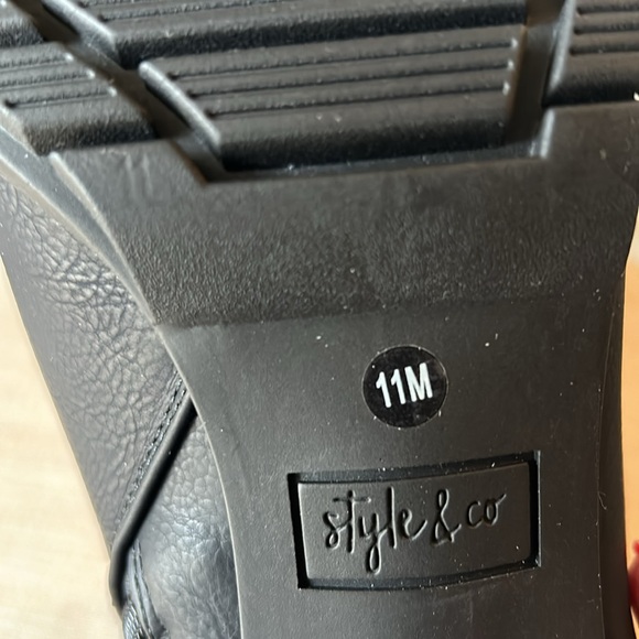 Style & Co Black Boots (NWOT) - Picture 8 of 9